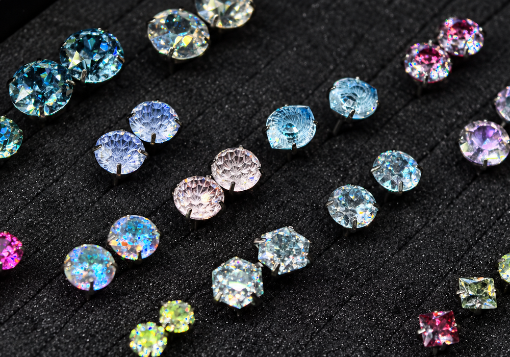 Cubic zirconia piercing jewelry
