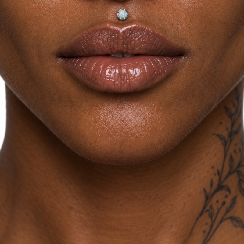 Medusa piercing jewelry placement