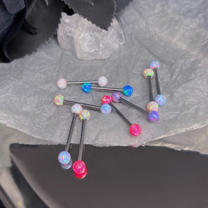 Barre d'haltères basique en acier inoxydable opale 