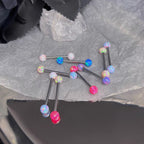 Barre d'haltères basique en acier inoxydable opale 