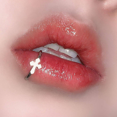 316L Surgical Steel Shaped Seamless Ring - Cross, Star & Heart Hinged Lip Hoop