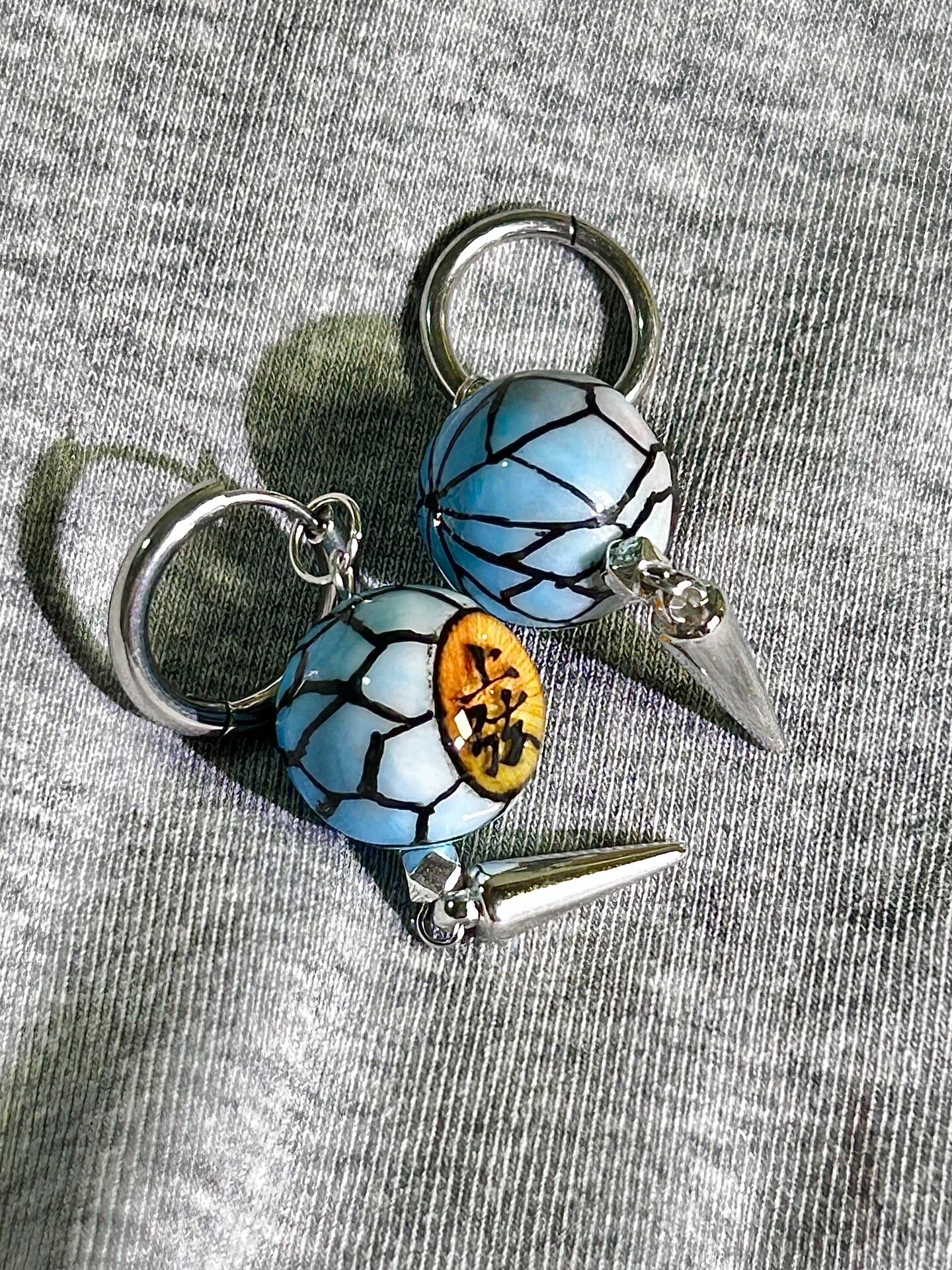 Destructive Death❄️ | Upper Rank Three Akaza Eyeball Earrings