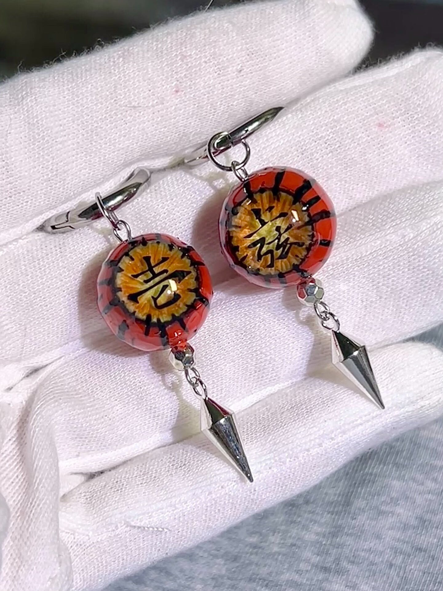 The Primordial Gaze | Upper Rank One Kokushibo Eyeball Earrings