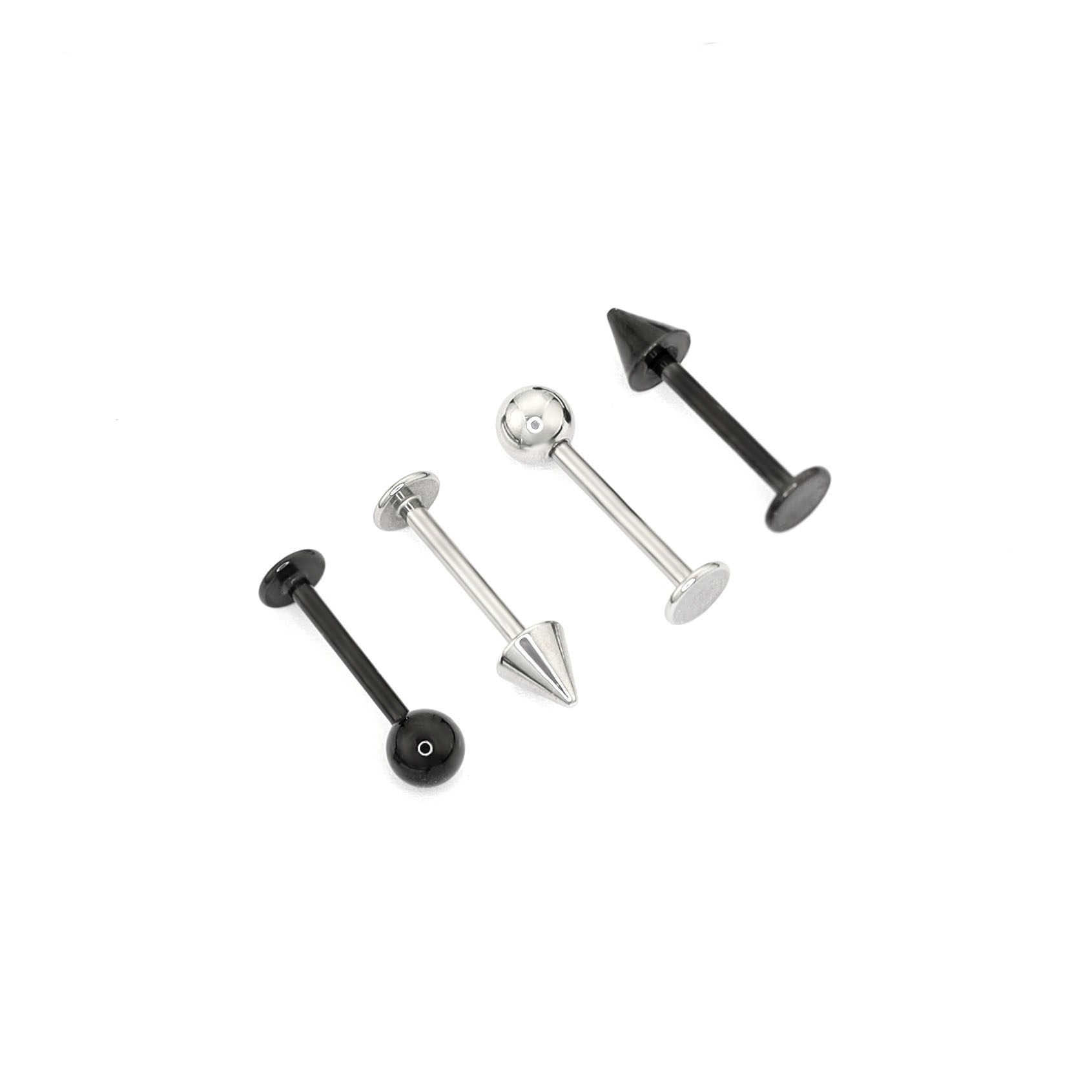 Clou labret en acier inoxydable à filetage externe Basic Spike 