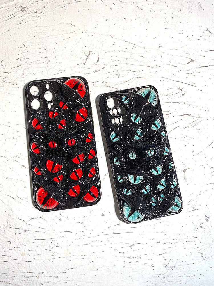 Demon Cat Eye 3D Gothic Phone Case Series Glow-in-the-Dark