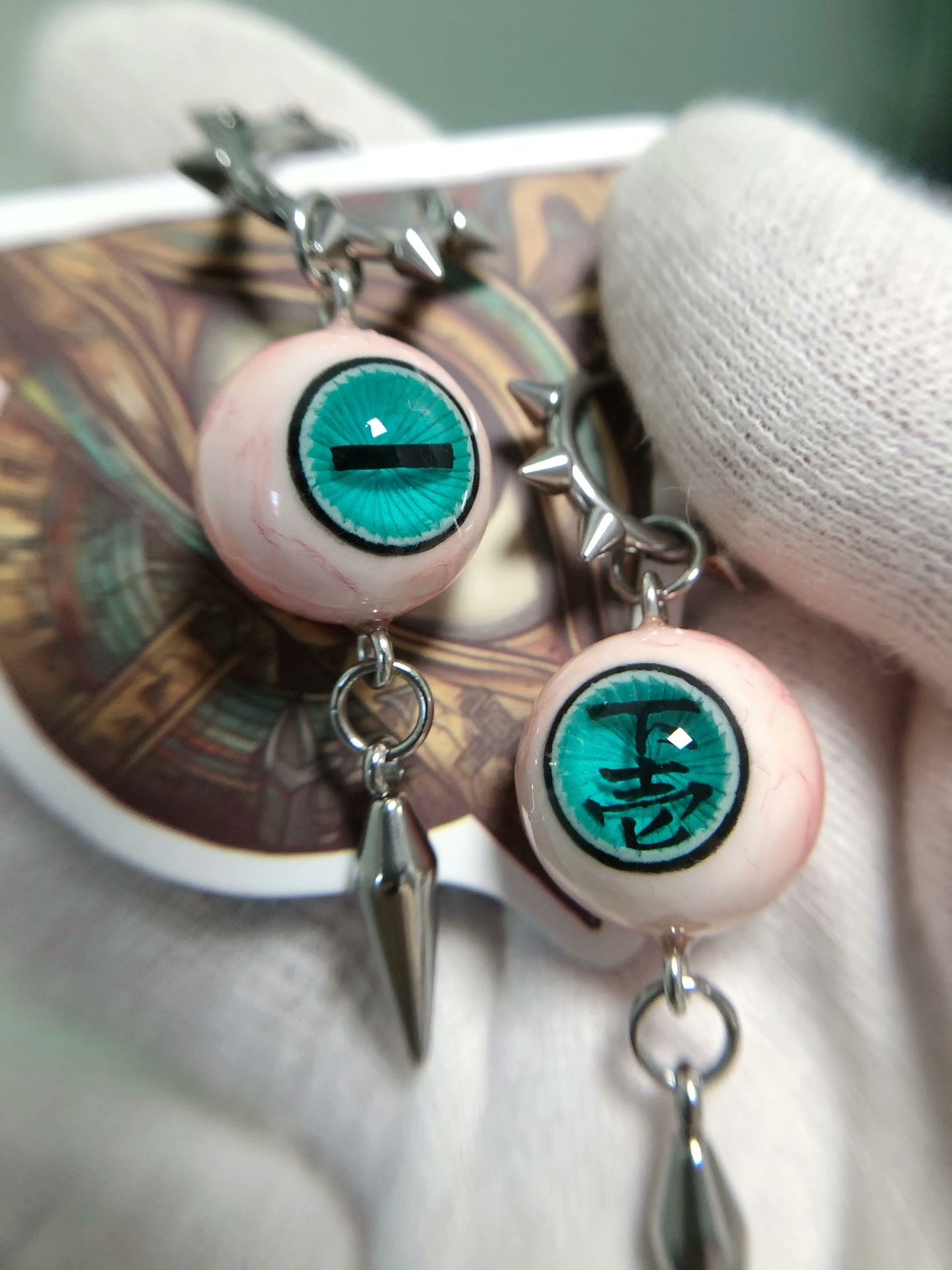 Hypnotic Nightmare | Lower Rank One Enmu Inspired Eyeball Earrings