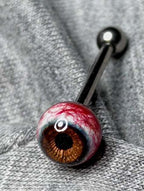 Cthulhu-Auge – Herz &amp; Kreuz | Ohr-/Lippen-/Zungenstecker 