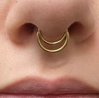 16G Moon Edelstahl-Segment-Hoop-Reifen 