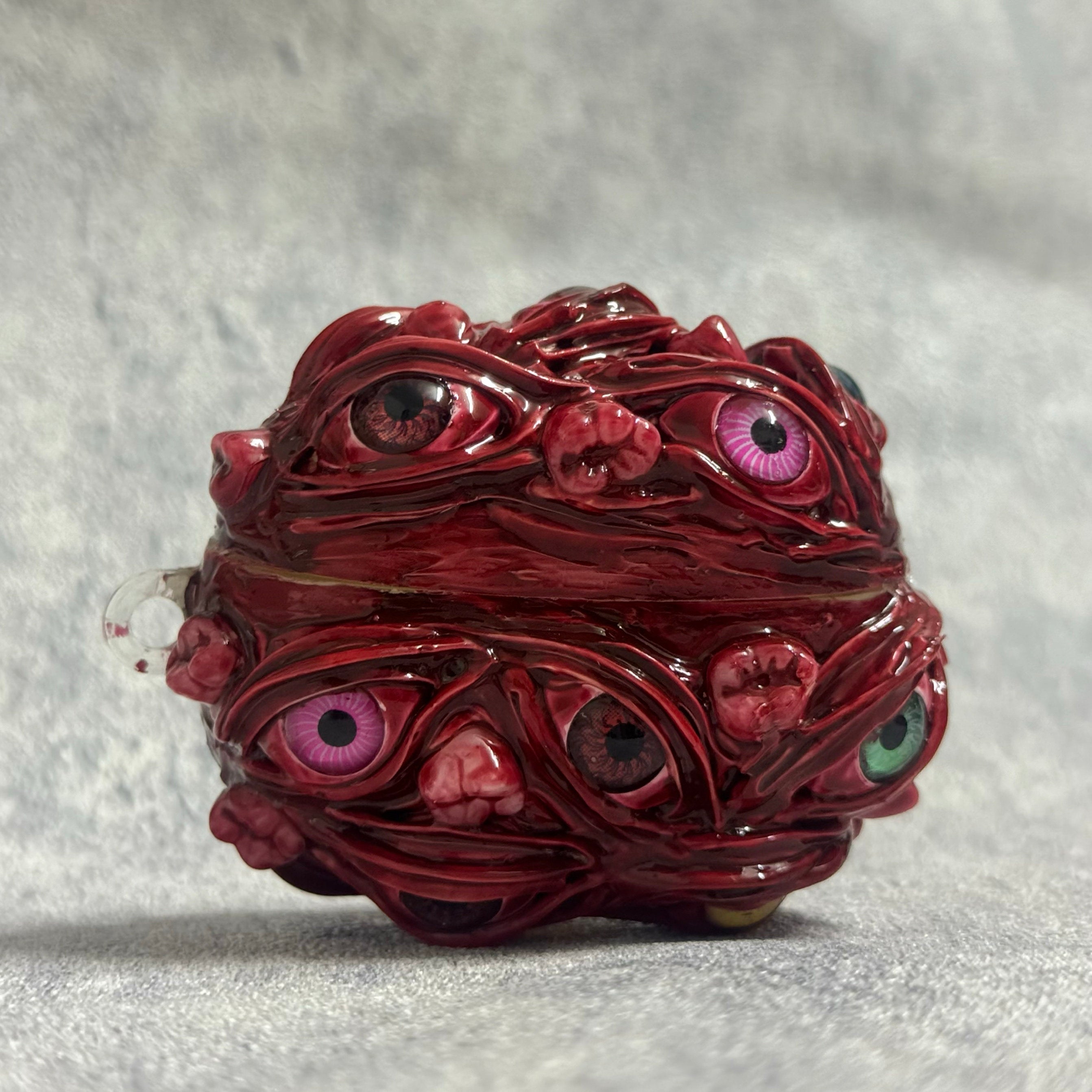 "Oddball Blobs" Creepy Cute 3D Phone Case | Handmade Weirdcore Monster Face & Big Mouth Art