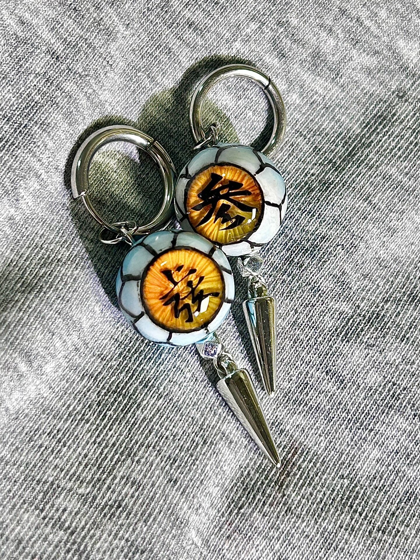 Destructive Death❄️ | Upper Rank Three Akaza Eyeball Earrings