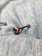 Cthulhu-Auge – Herz &amp; Kreuz | Ohr-/Lippen-/Zungenstecker 