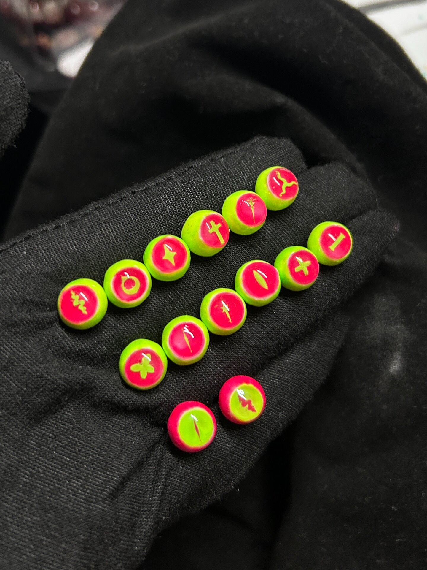 Curse of the Toxic Symbiote | Titanium Neon Cyber-Goth Eyeball Stud