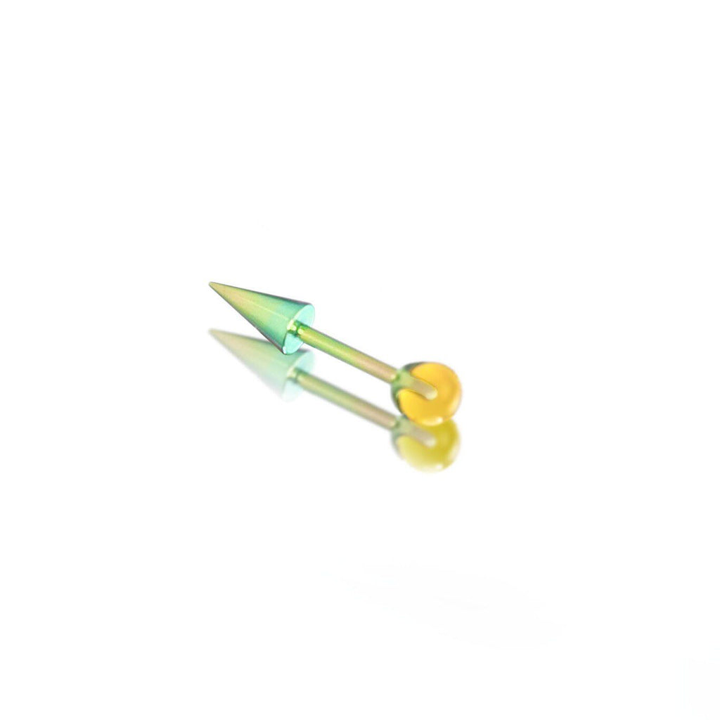 MLP Titanium Demon Ear Stud | Gothic Cartilage Piercing | Devil Wing Helix Earring
