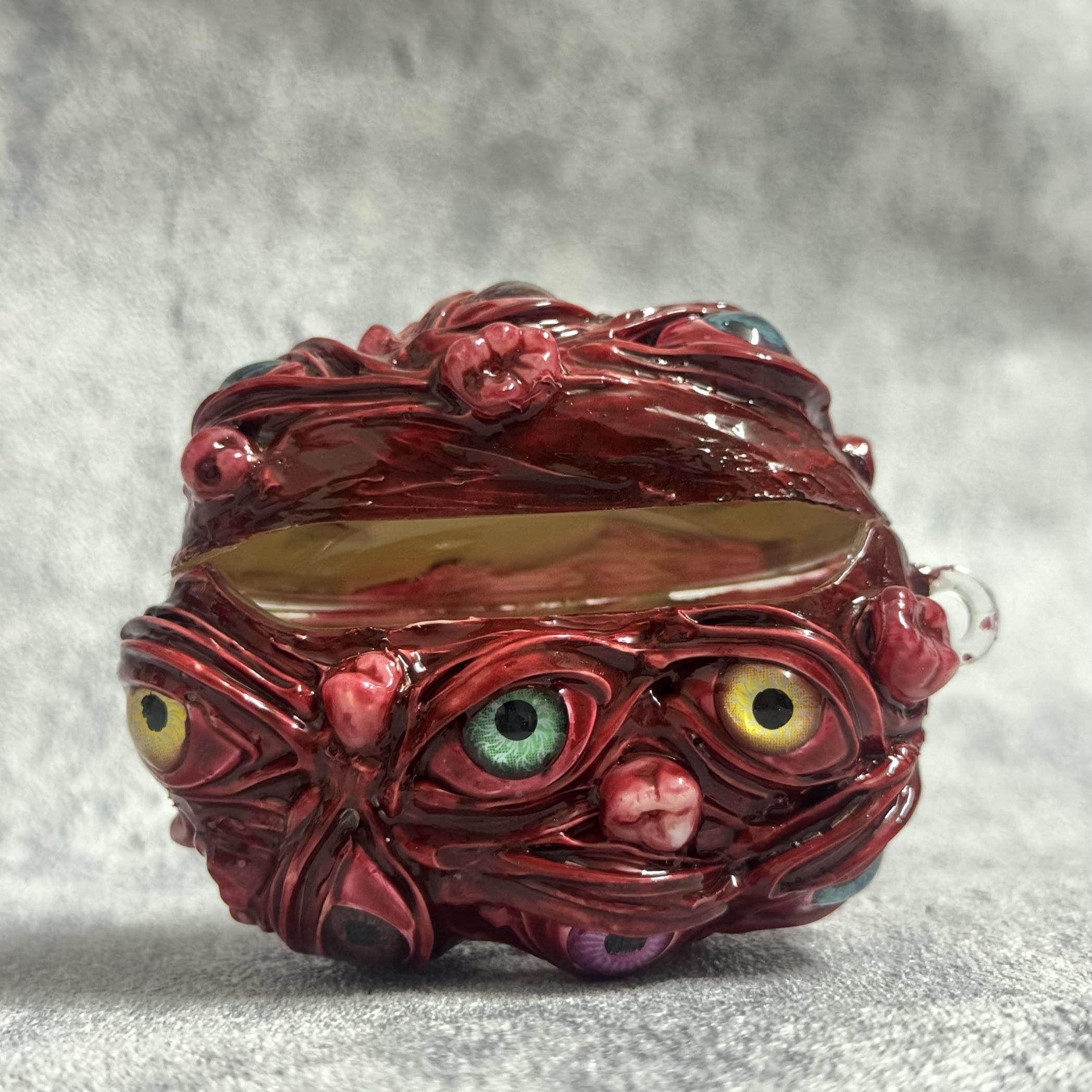 "Oddball Blobs" Creepy Cute 3D Phone Case | Handmade Weirdcore Monster Face & Big Mouth Art