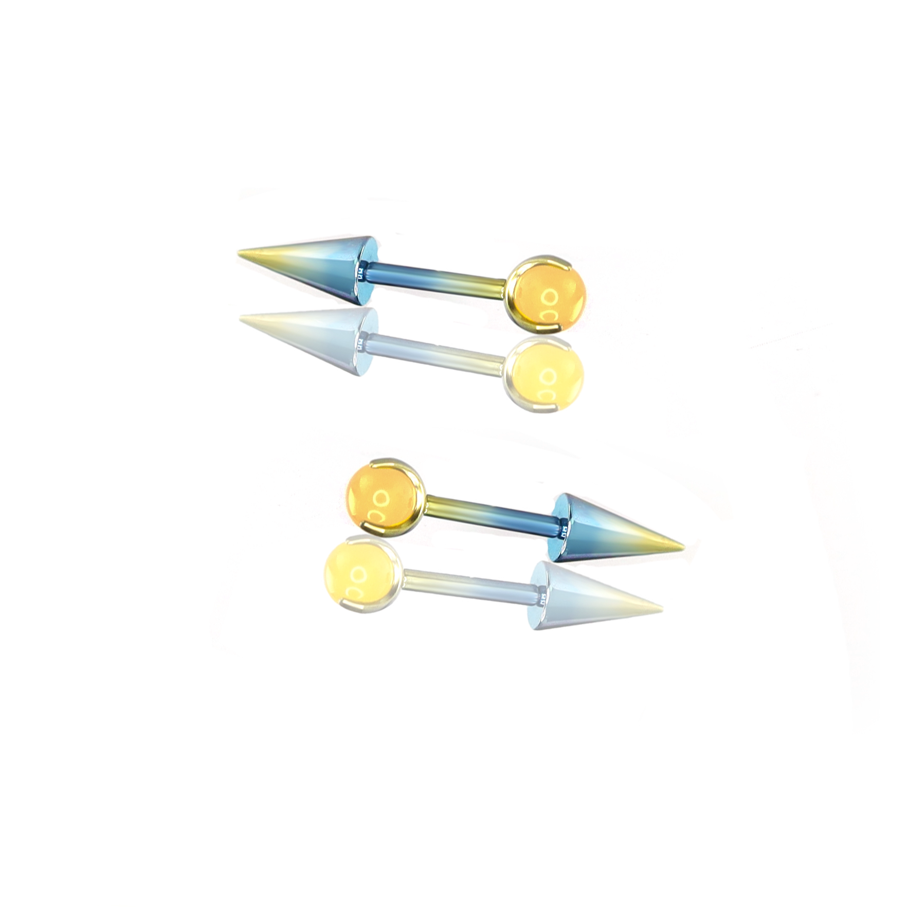 MLP Titanium Demon Ear Stud | Gothic Cartilage Piercing | Devil Wing Helix Earring