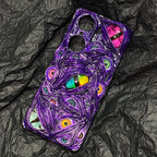 "Prismatic Void" 3D Slime Phone Case | Holographic Dragon Eye & Wet Texture Art