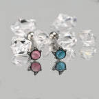 Niche Cat-Eye Stone Tongue Ring - Drink-Safe Alt-Girl Barbell