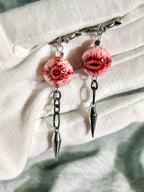Flesh and Blood | Macabre Body Horror Spike Drop Earrings
