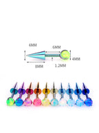 Opal Demon Spike Titan-Knorpelstecker mit Innengewinde 