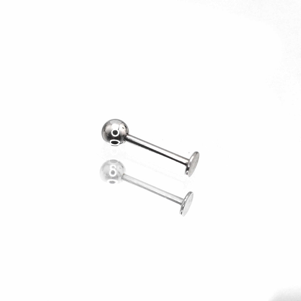 2Pcs 16G Ball & Spike Studs | Externally Threaded Surgical Steel Lip & Cartilage Piercing