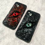 "Elemental Chaos" Marbled Dragon Eye 3D Phone Case | Swirling Texture Resin Cover