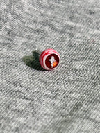 Titanium Glitter Core Eyeball Piercing Stud | Vampire Goth Jewelry