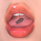 Paws &amp; Purrs - Haltère de langue en acier inoxydable à arête de poisson 