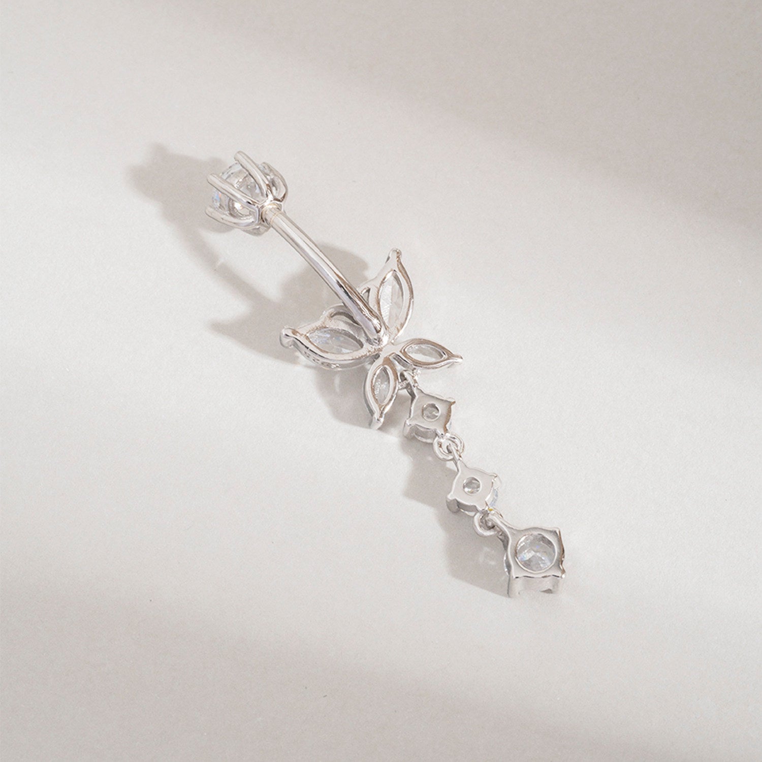 Butterfly Trail Titanium Belly Ring