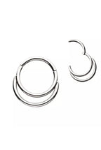 16G Moon Edelstahl-Segment-Hoop-Reifen 