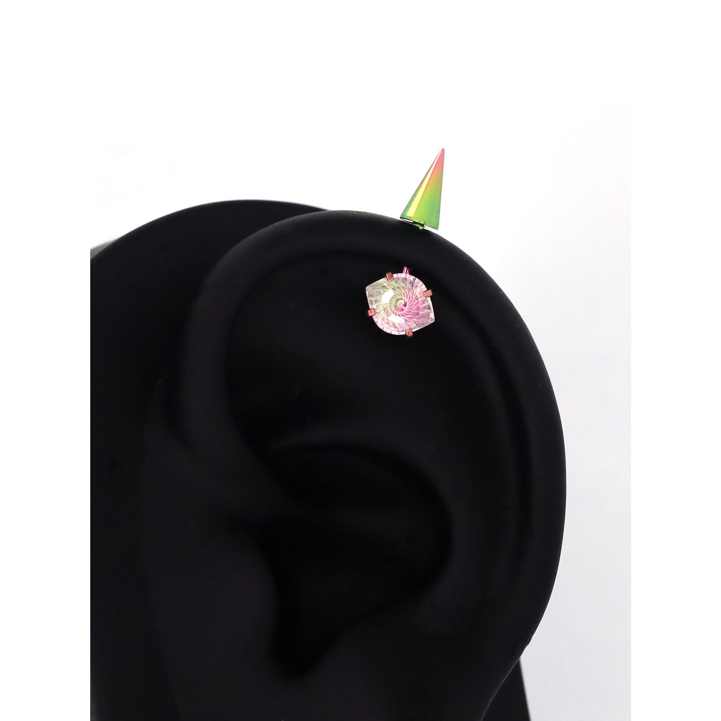 The Glacier Devil's Eye - Titanium Cartilage & Helix Stud