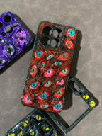 "Crimson Flesh" Multi-Eye 3D Horror Phone Case | Realistic Red Gore Texture Cover