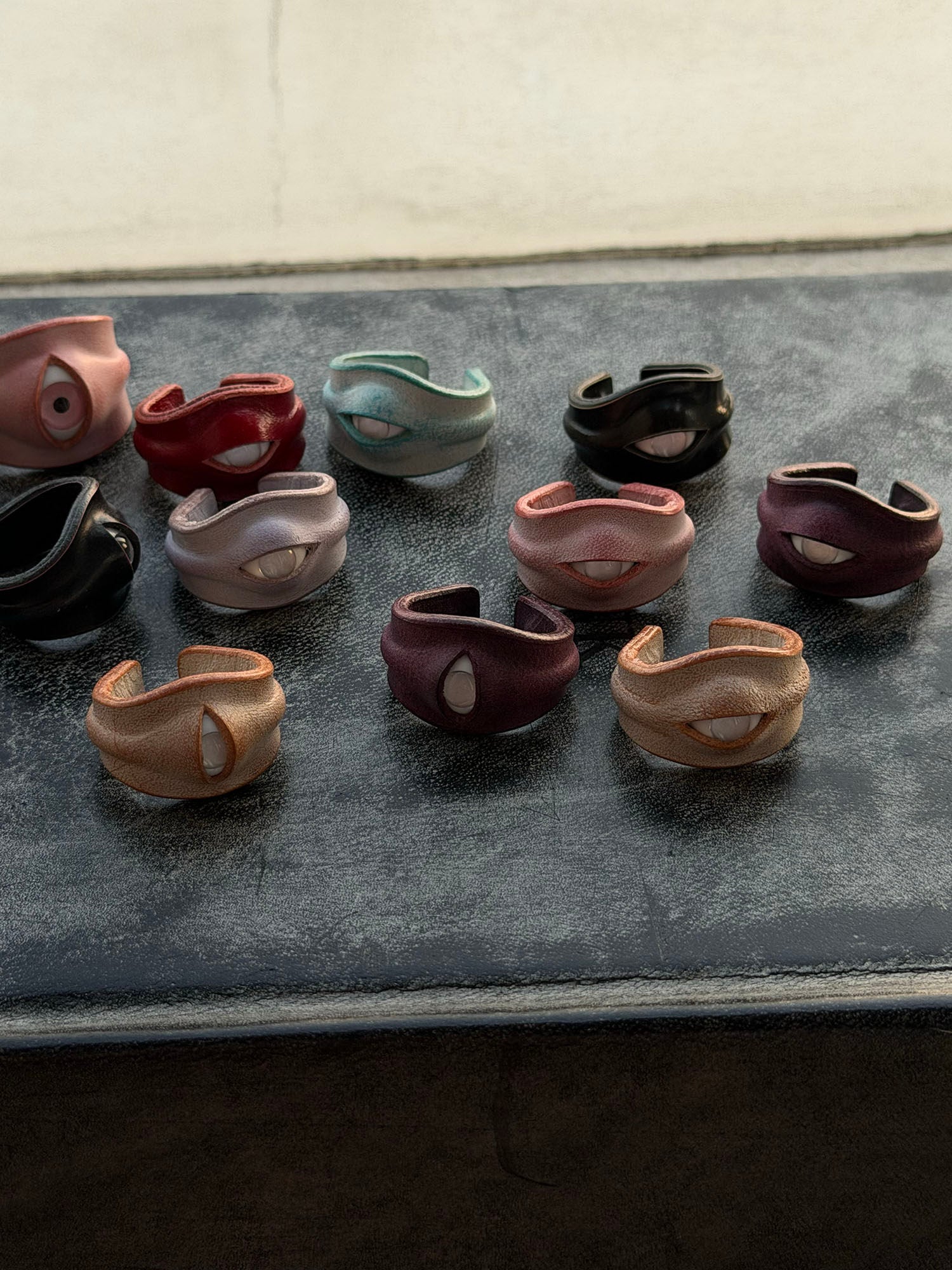 The "Skinwalker" Collection: Colorful Creature Eye Rings | Handcrafted Oddities