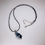 "Corrupted Soul" Black Smoke Anatomical Heart - Ink Wash Resin