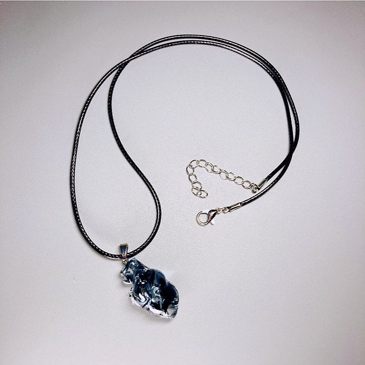 "Corrupted Soul" Black Smoke Anatomical Heart - Ink Wash Resin