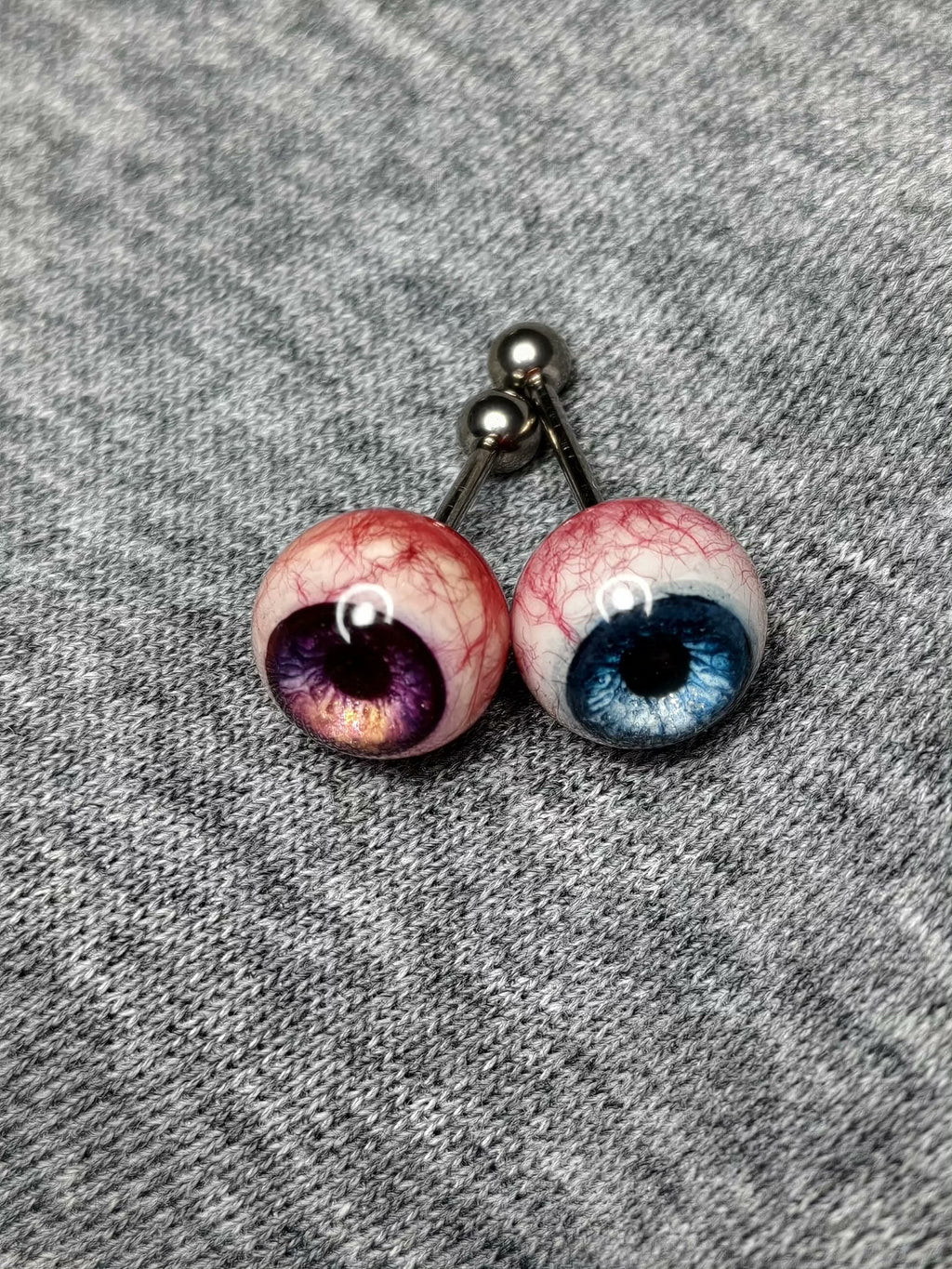 Cthulhu-Auge – Herz &amp; Kreuz | Ohr-/Lippen-/Zungenstecker 