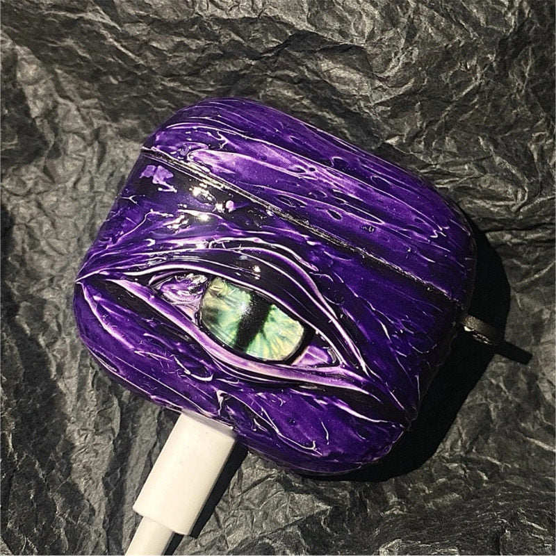 "Pocket Monster" 3D Multi-Eye AirPods Case | Handmade Horror Gore & Glow Texture Cover