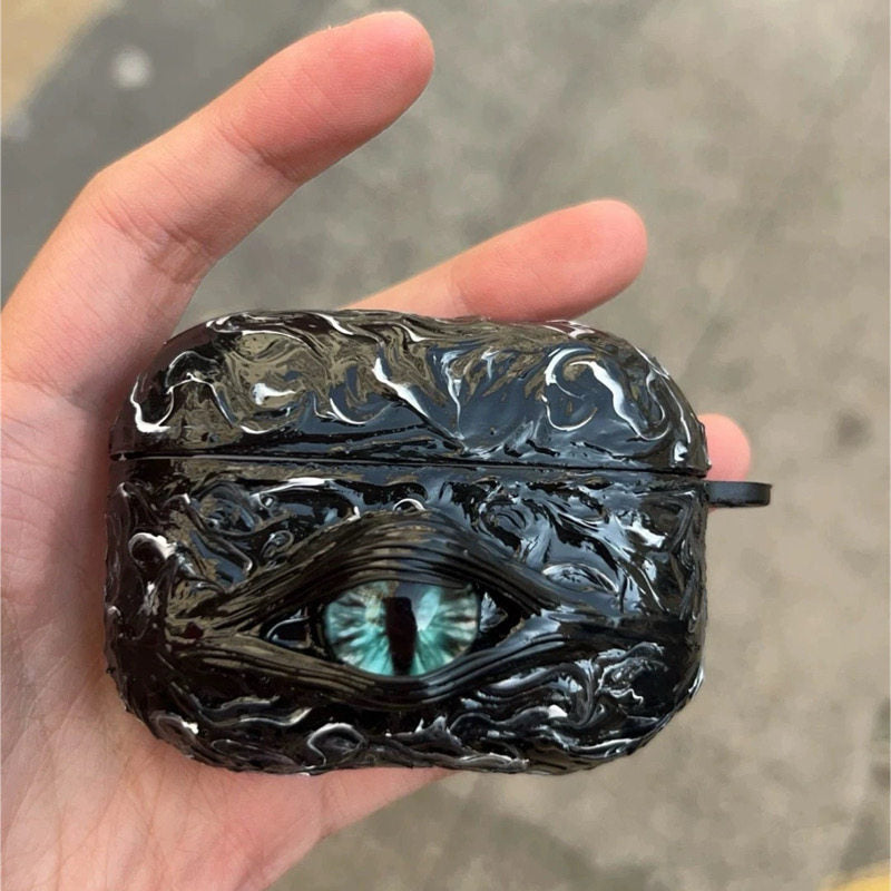 "Pocket Monster" 3D Multi-Eye AirPods Case | Handmade Horror Gore & Glow Texture Cover