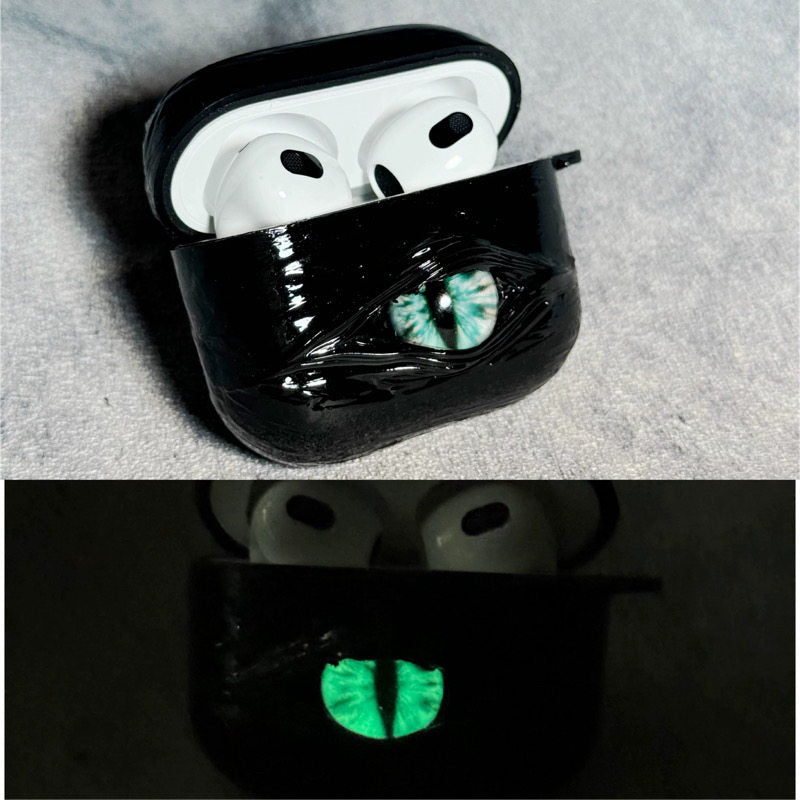 "Pocket Monster" 3D Multi-Eye AirPods Case | Handmade Horror Gore & Glow Texture Cover