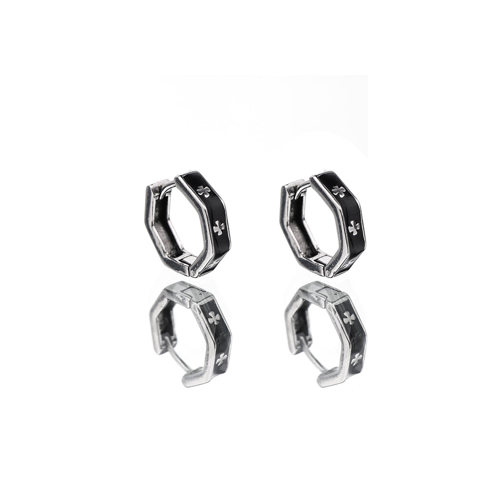 Oil Slick Cross Stainless Steel Earrings - Oil Slick Cross Stainless Steel Earrings - Set by CRUXJEWELRY