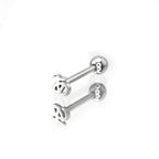 Kyoto Limited Series - Stainless Steel Tongue stud - Kyoto Limited Series - Stainless Steel Tongue stud - あ / 12 mm / 1.2mm/16G by CRUXJEWELRY