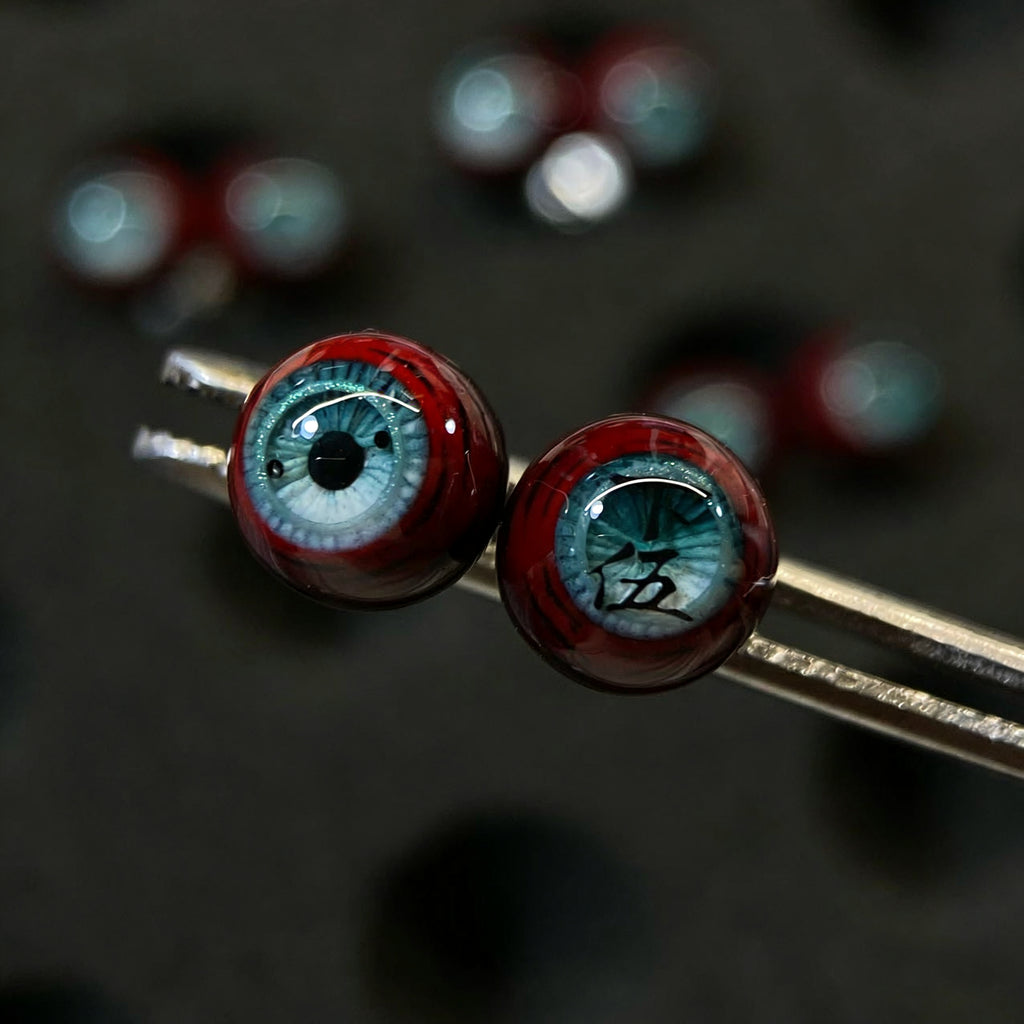 Cthulhu Eye - Demon Slayer | Lower Rank Five - Rui | Ear/Lip/Tongue Studs - Cthulhu Eye - Demon Slayer | Lower Rank Five - Rui | Ear/Lip/Tongue Studs - Lower Rank ( 1PCS x 下伍 ) / Flat-Back（Default） / 4mm by CRUXJEWELRY