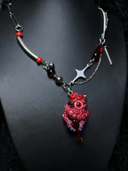 Œil de Cthulhu - Collier à double pupille sanglante