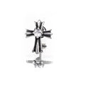 Chrome Hearts CZ Cross Stainless Steel Ear Studs - Chrome Hearts CZ Cross Stainless Steel Ear Studs - Single by CRUXJEWELRY