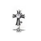 Chrome Hearts CZ Cross Stainless Steel Ear Studs - Chrome Hearts CZ Cross Stainless Steel Ear Studs - Single by CRUXJEWELRY