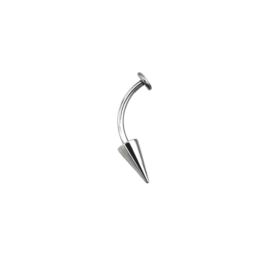 Flat Back Spike Titanium Studs - Flat Back Spike Titanium Studs - 8mm / 6mm by CRUXJEWELRY