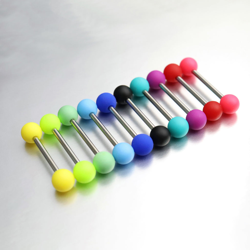 Colorful Acrylic Barbell - Colorful Acrylic Barbell - Light Green / 8mm by CRUXJEWELRY