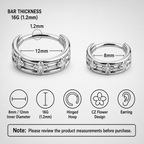 Titanium Four-Leaf Clover Septum Clicker