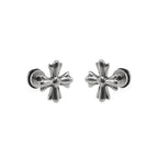Cross Externally Threaded Stainless Steel Ear Studs - Cross Externally Threaded Stainless Steel Ear Studs - Single by CRUXJEWELRY