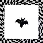 Hallowmas – Dunkel-gotischer Fledermaus-Lippenring aus Edelstahl mit Innengewinde 