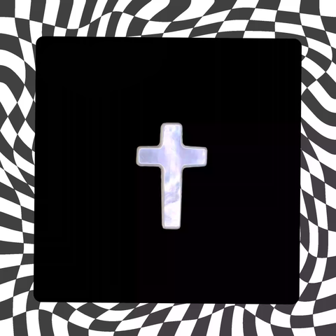 Hallowmas – Mondschein-Gothic-Kreuz-Labret-/Ohrstecker 